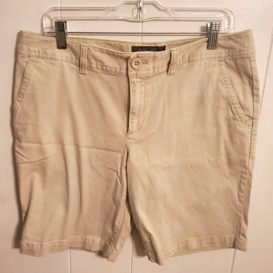 Eddie Bauer Women's Size 12 - Khaki Shorts with Pockets 