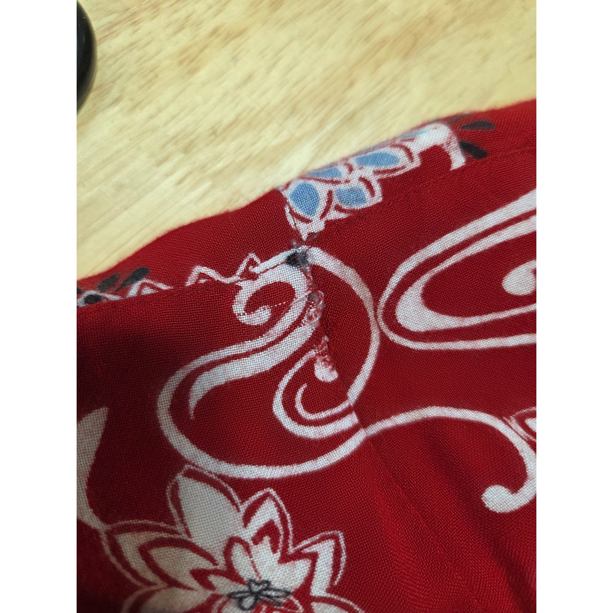 Bedford Fair petite large red floral print short sleeve collared button jumpsuit