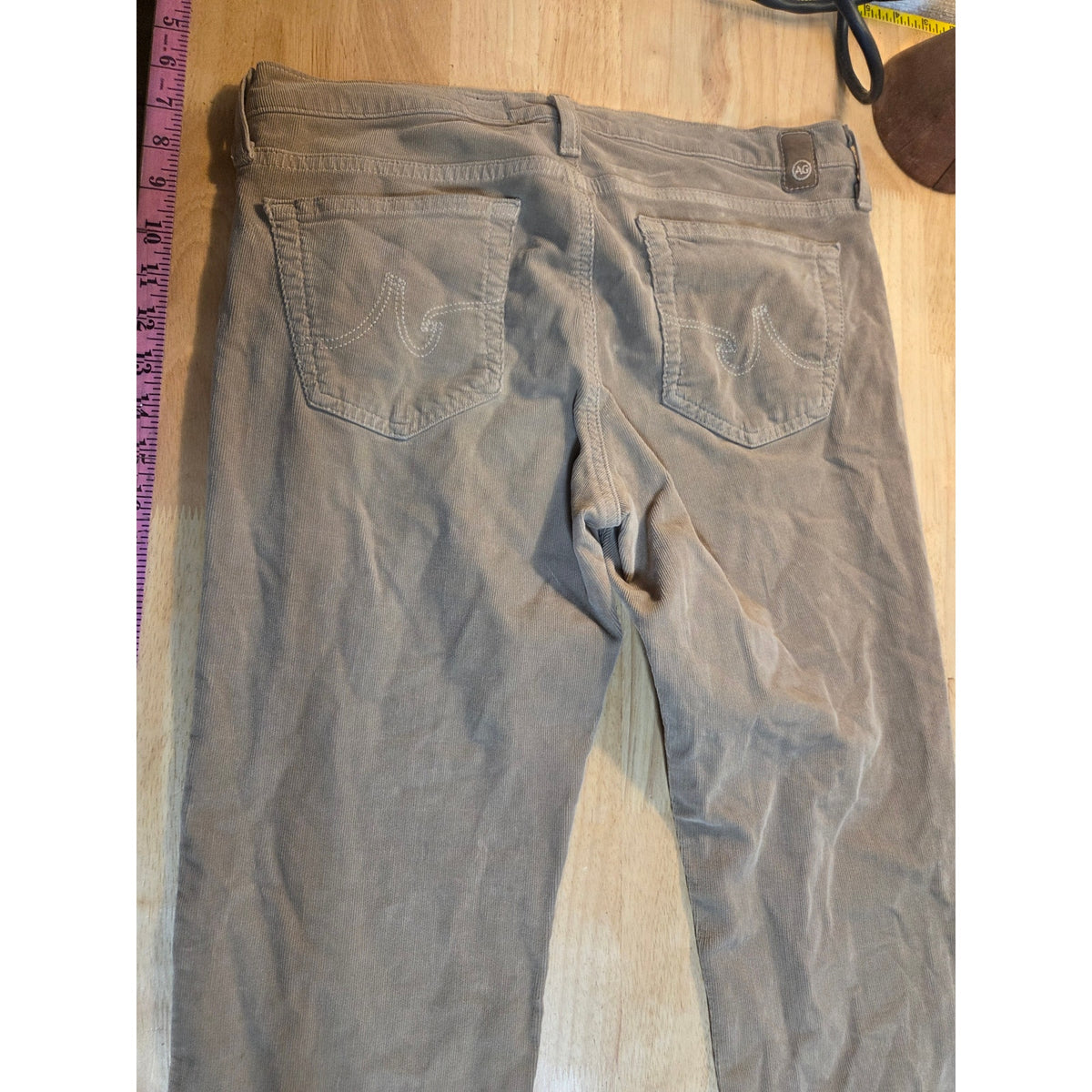 Adriana gold shmead the Stevie straight Brown khaki corduroy pants size 32