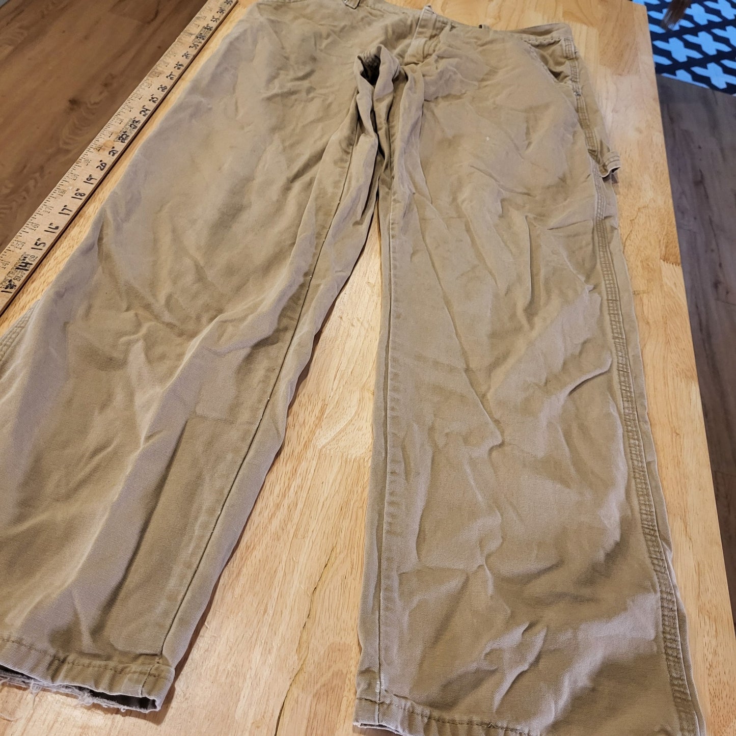Wrangler Khaki Work Pants 32x30 100% Cotton
