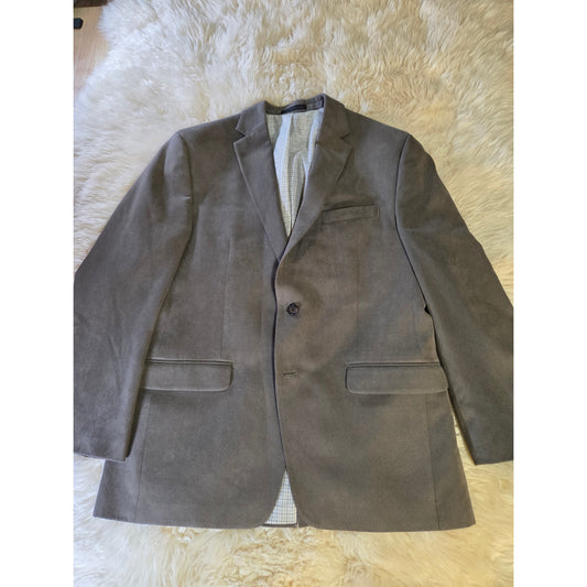 Polo Ralph Lauren Gray Beige Sport Coat Blazer Suit Jacket 22" P2P 31" long