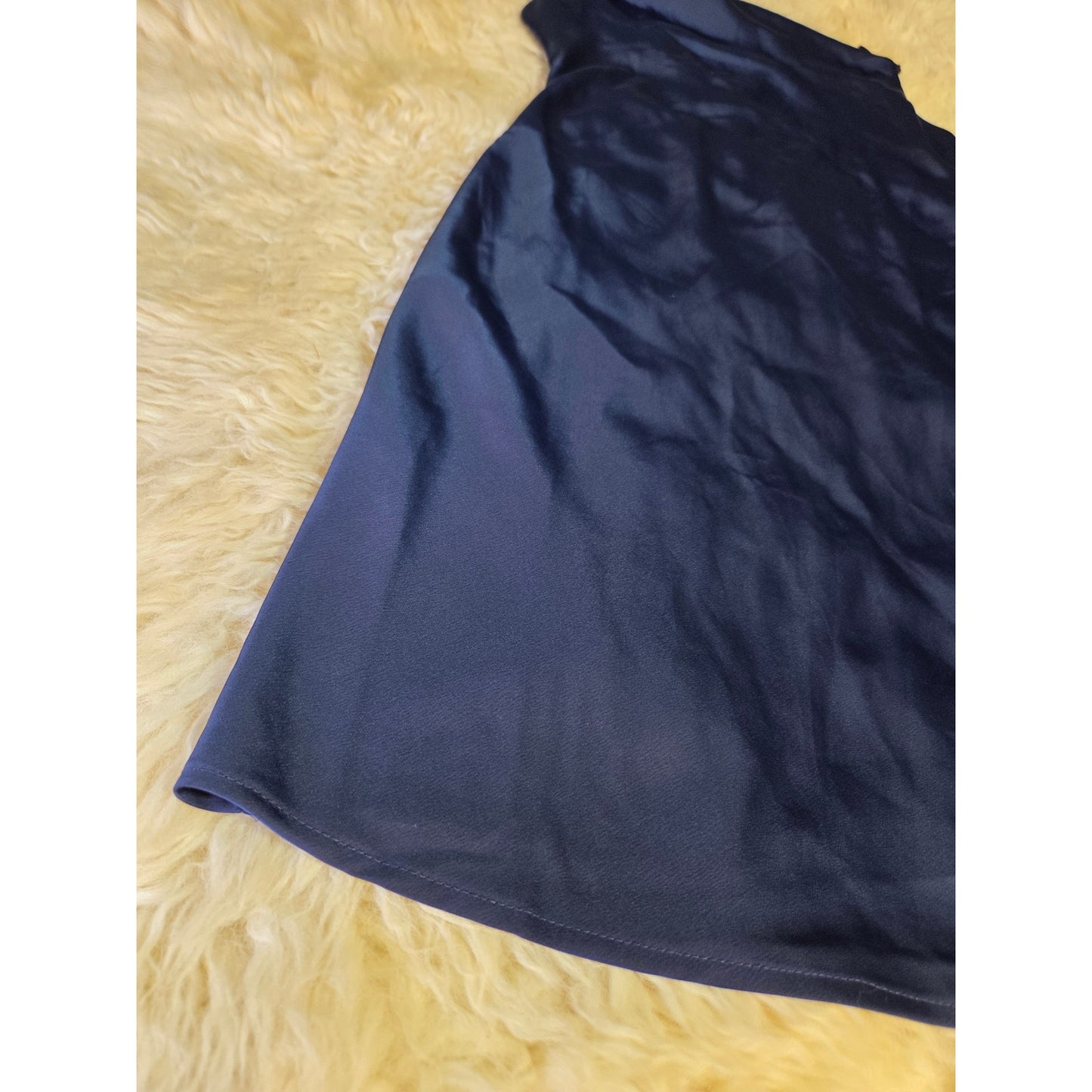 Urban Outfitters Blue Cowl Neck Spaghetti Strap Mini Bodycon Dress XS