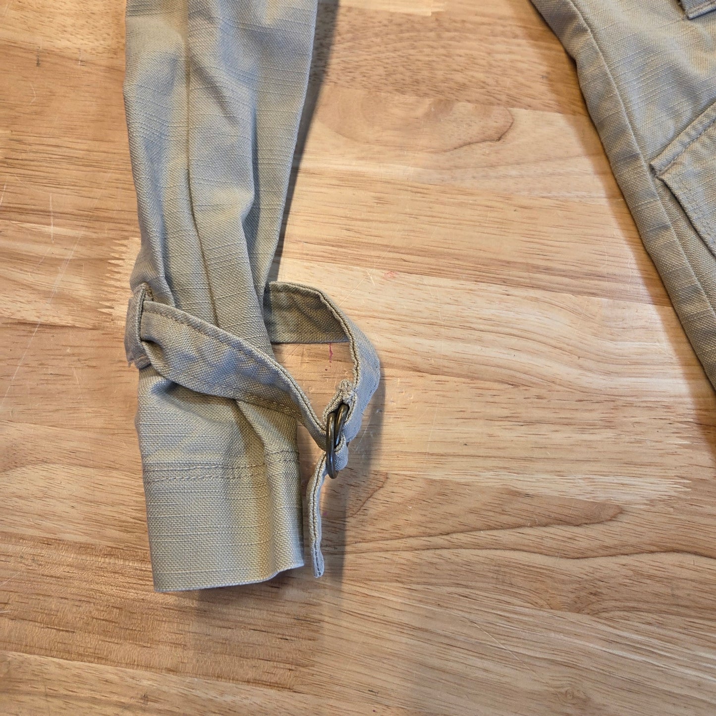 Orsay khaki denim double-breasted midi length trench Brown buttons 100% cotton