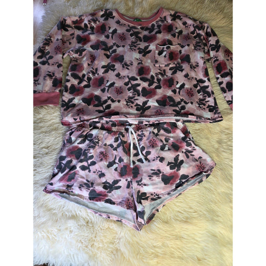 Dip Sustainable Two Piece Sweat short Ling Sleeve Tie Dye Pink Terrycloth XXL