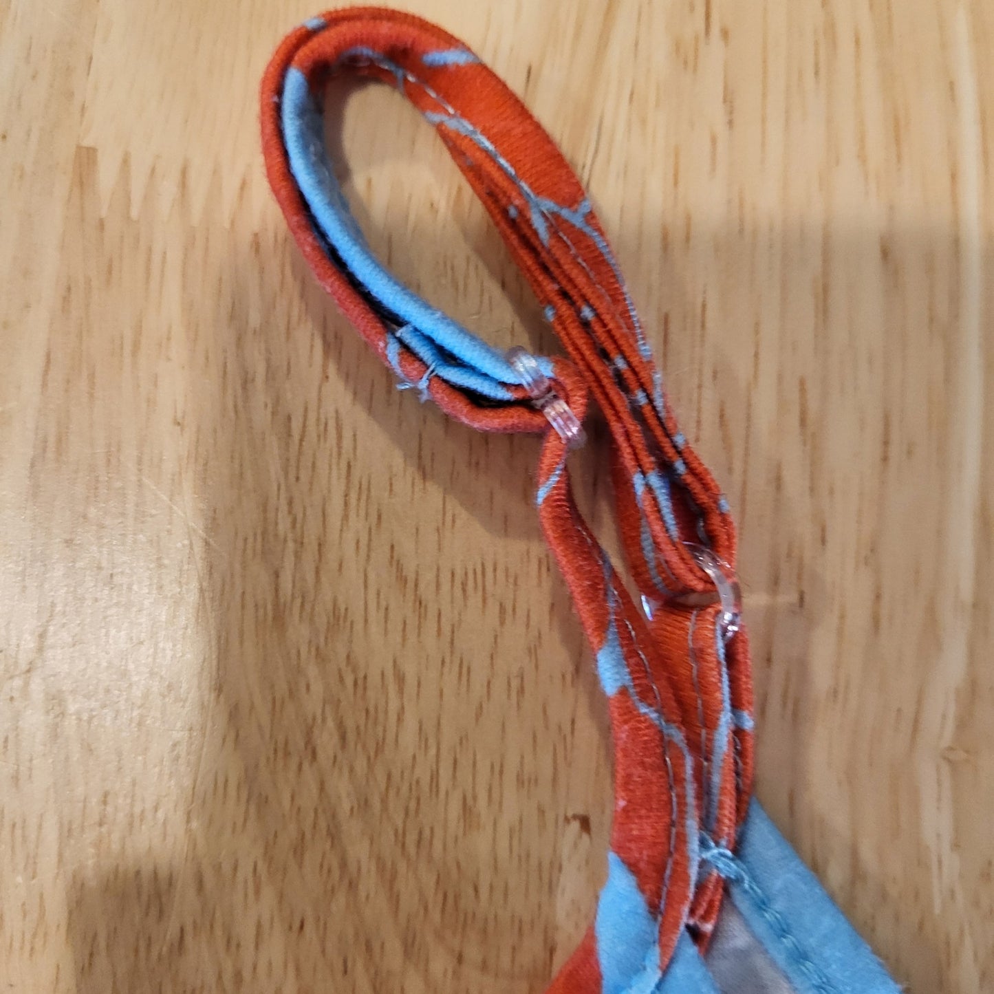 Noracora Orange Blue Floral Jersey Maxi Spaghetti Strap Dress Adjustable XL