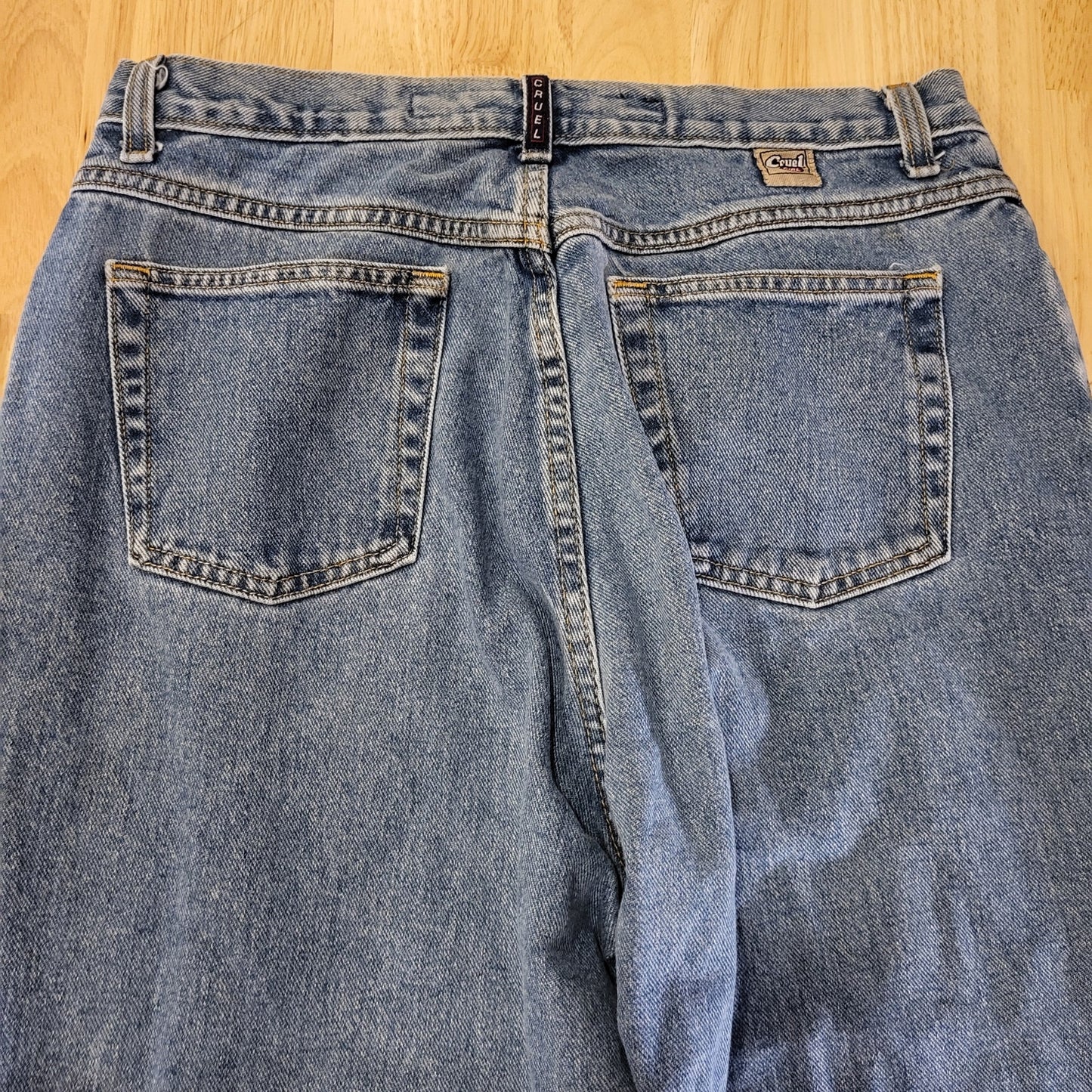 Cruel Girl 90's Y2K Relaxed Medium Wash Straight Leg 32" Waist SZ15