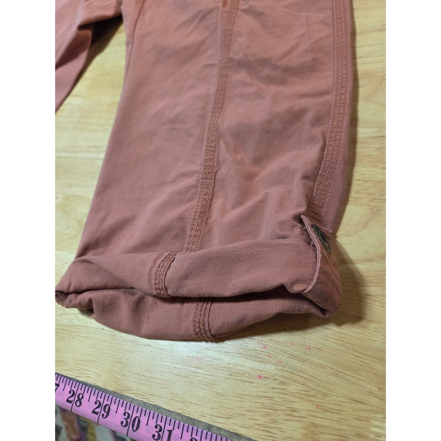 Eddie Bauer women's size 8 Pedal Pusher pants pockets cotton drawstring