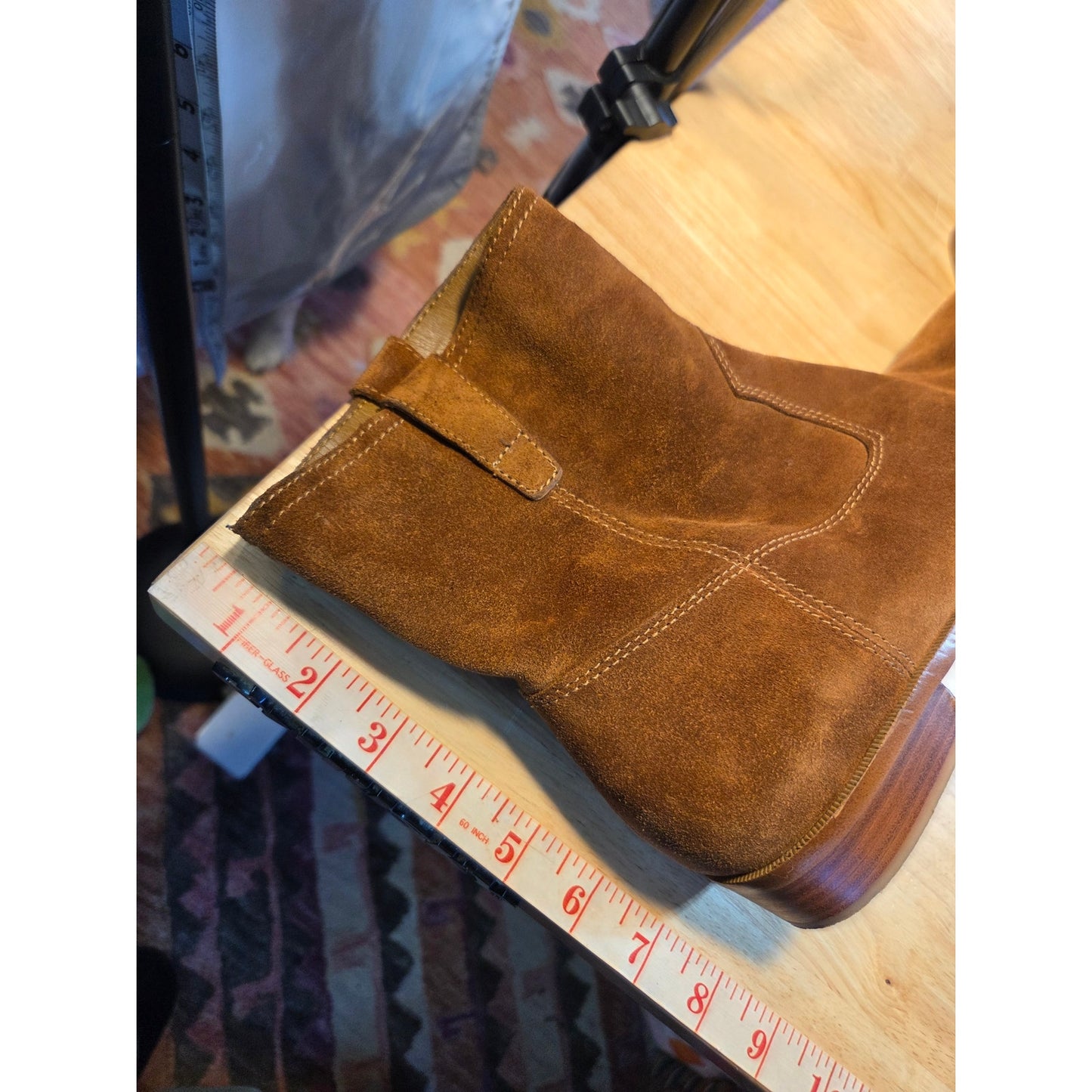 Rebecca Minkoff pointy toad suede Brown leather booties size 10 medium