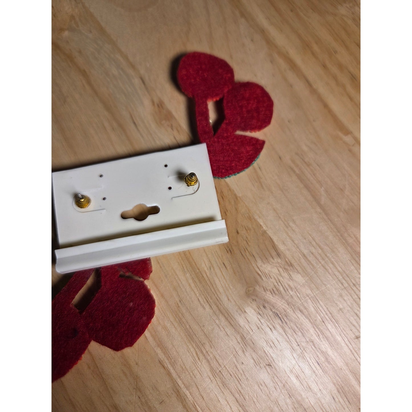 New Cato Cherry Beaded Post Earrings