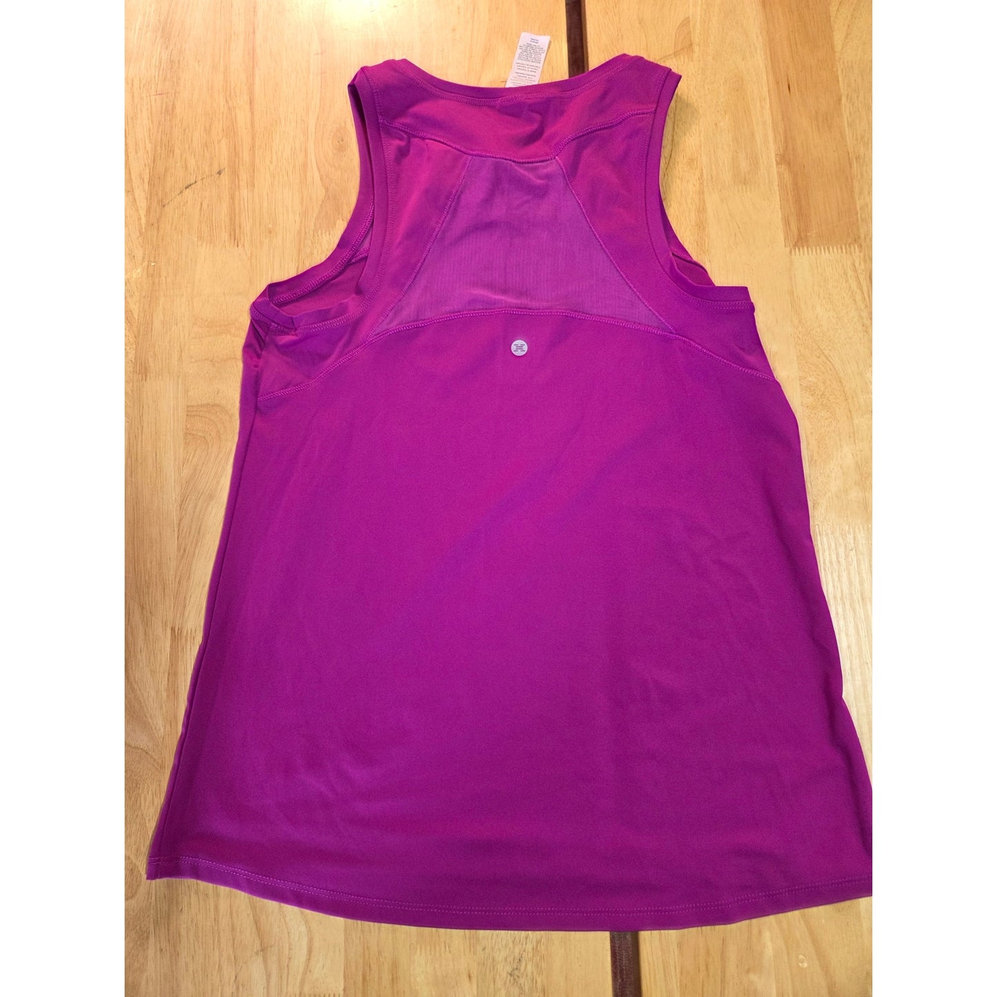 RBX fuchsia pink athletic wear tank top racer back mesh panels small