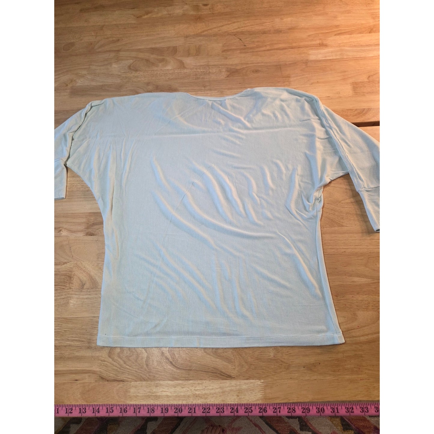 Michael Stars baby blue viscous Blends stretchy soft off the shoulder t-shirt m