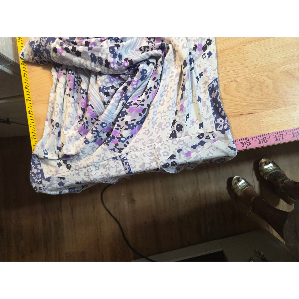 Free People jersey knit tank dress skater style Mini Paisley graphic print med