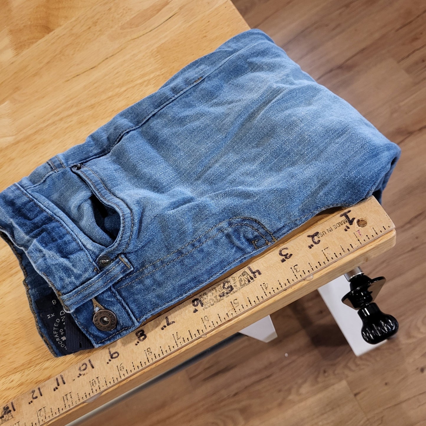 Lucky Brand Classic Straight Adjustable Waist Medium Wash Jeans Size 8