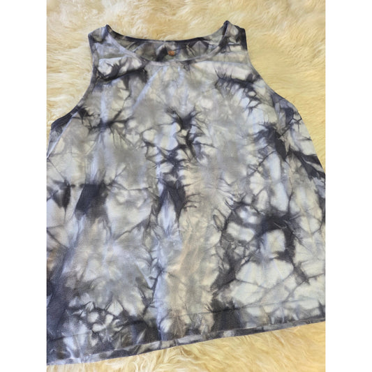 Tangerine Gray Tie Dyed Tank Top Active Wear Large