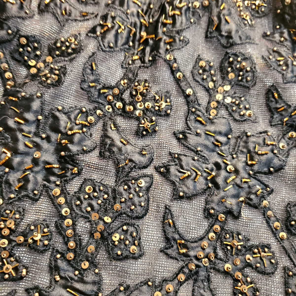 French Connection Size 4 One Shoulder Heavily Embroidered Mesh Lined Dress