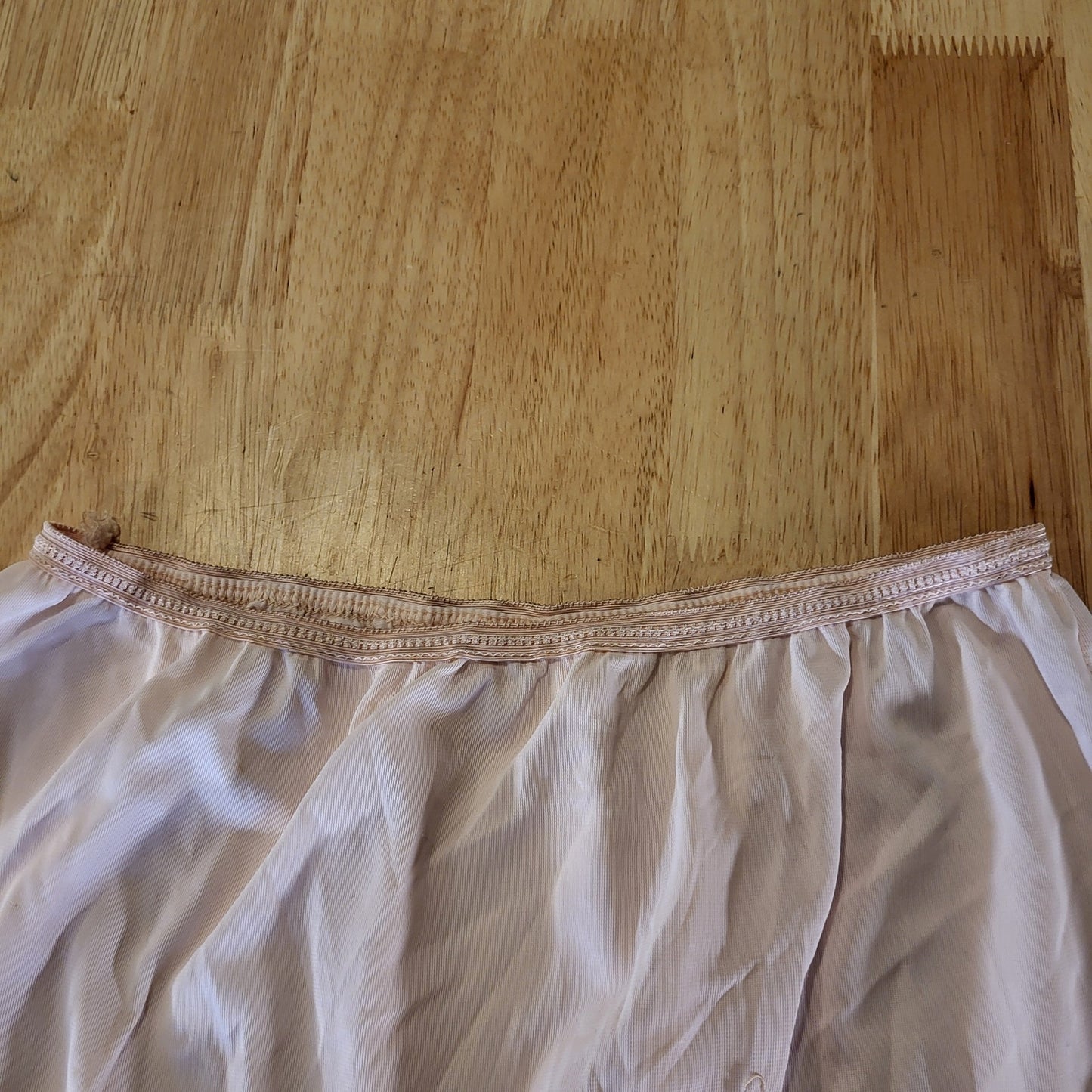 Pink vintage lace slip skirt burnout cutout medium