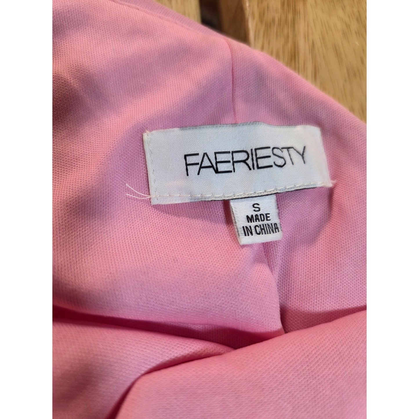 Faeriesty 1 shoulder Skater Mini Dress Elastic Waist Pink Velvet Sequin