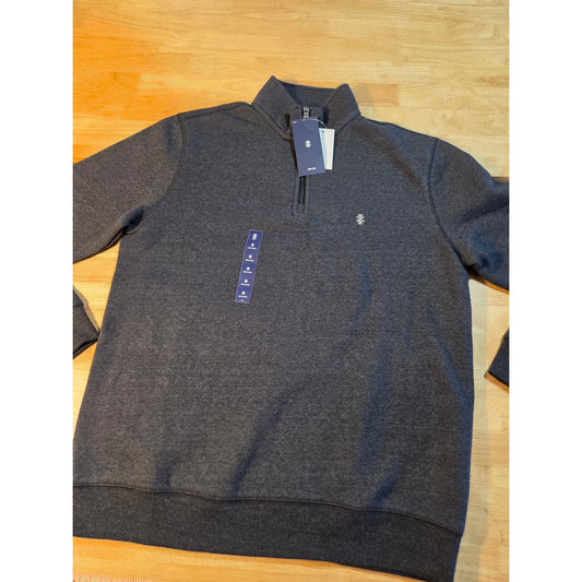 NWT  Izod performance advantage henley quarter zip long sleeve medium
