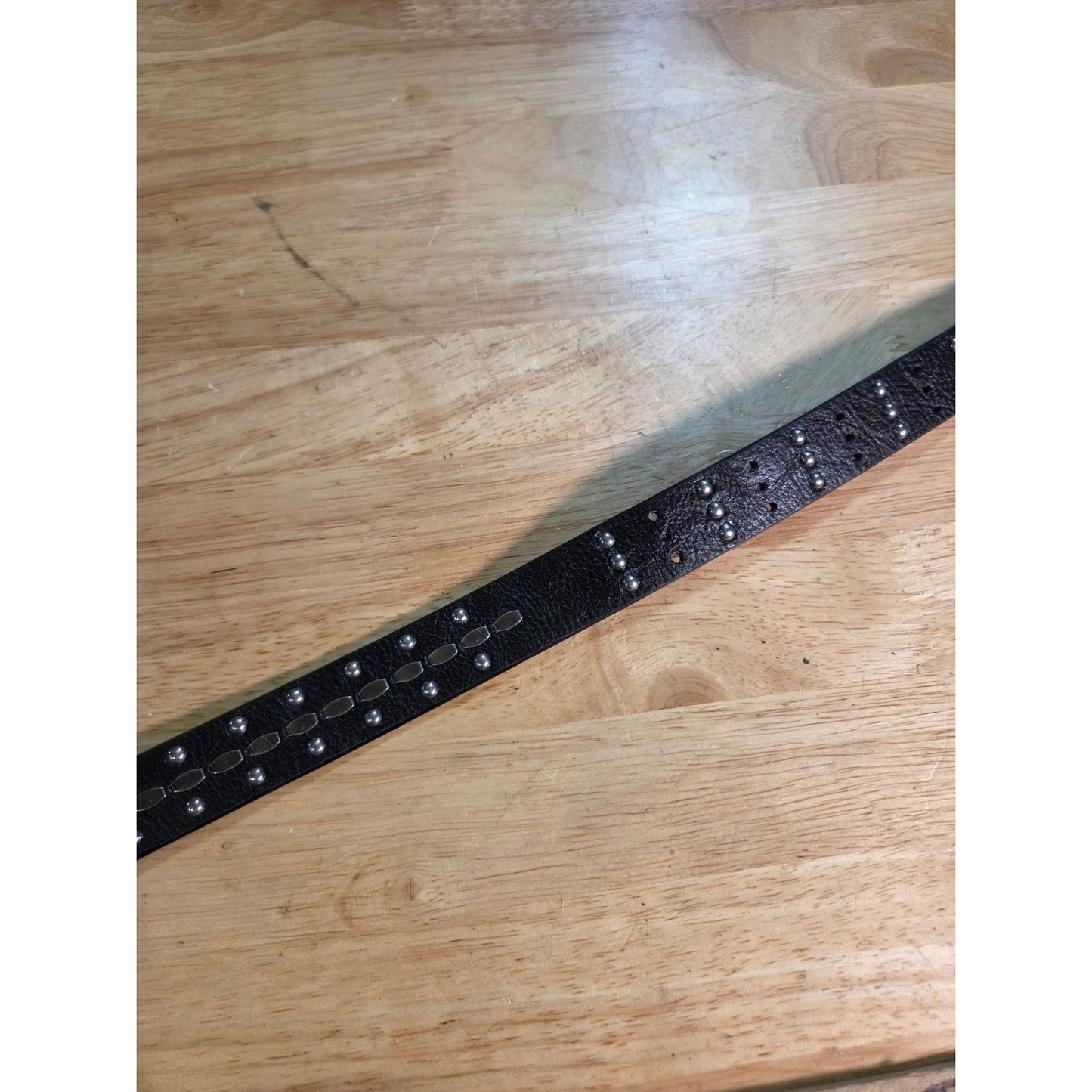 Unbranded black Studded silver Hardware 40 inch belt 1 inch width