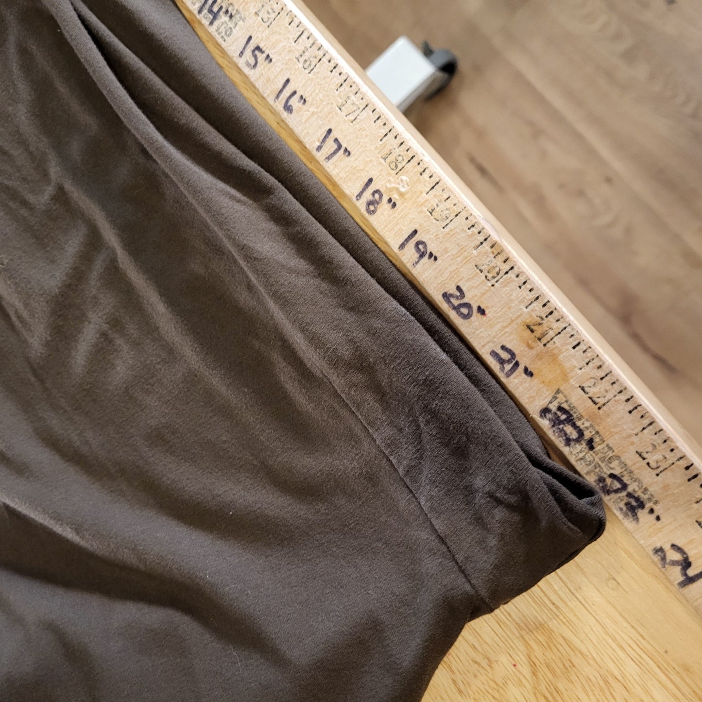 J. Jill Wearever Collection Full Leg Cropped Brown Size Medium Jersey Stretch