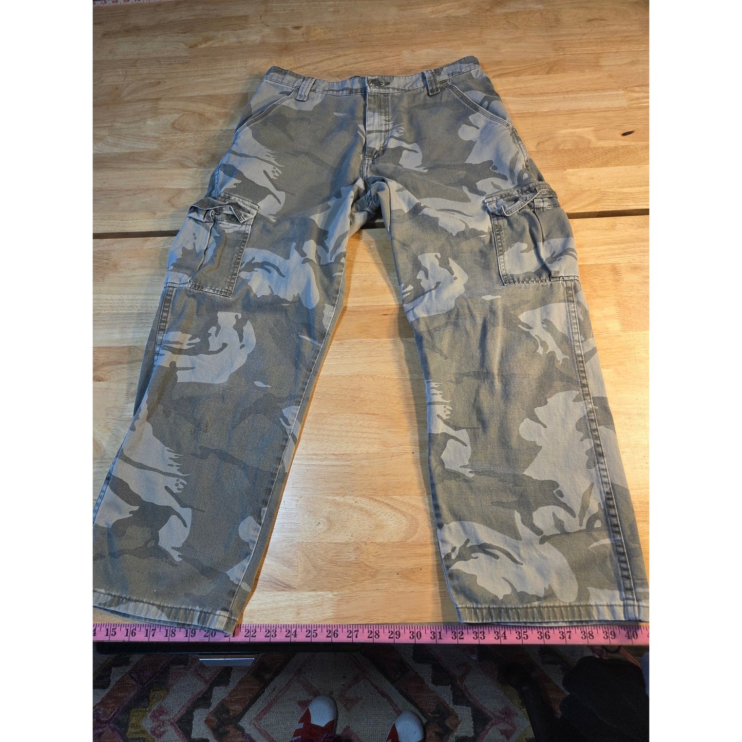32x34 cargo camouflage pants green army fatigues