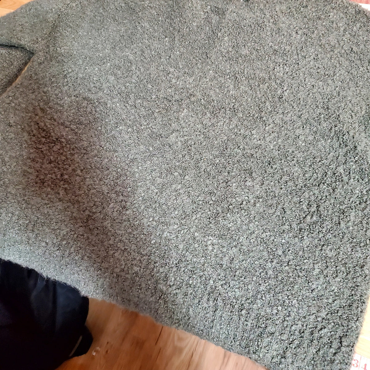 Paper label forest green oversized balloon sleeve sweater slouchy medium