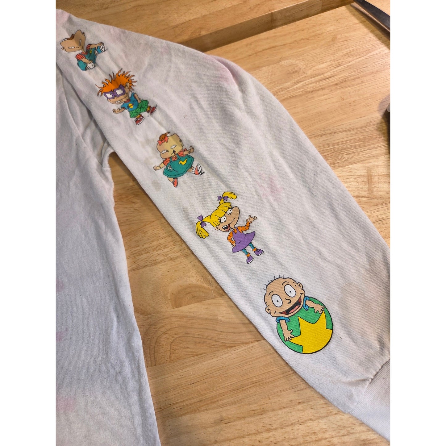 Long Sleeve Jersey Knit Nickelodeon Rugrats T-shirt XL 100% Cotton