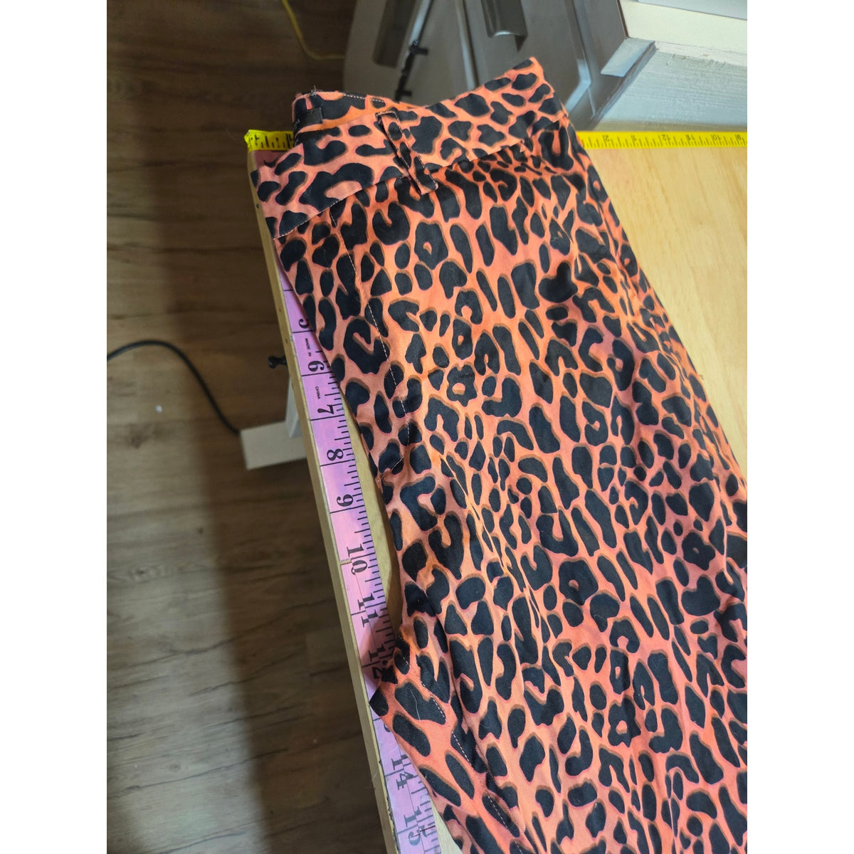 Scotch & Soda Maison Scotch L'Amour Tous jour orange tone animal print pant 28"