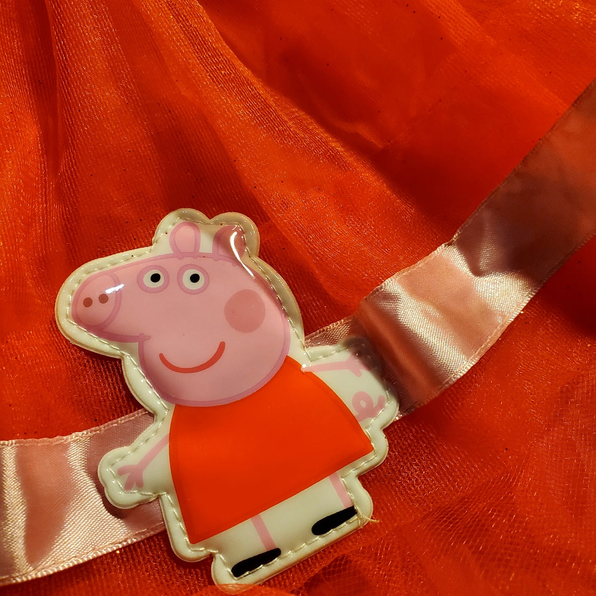 Peppa Pig 3T 4T costume with tutu and tail slight damage