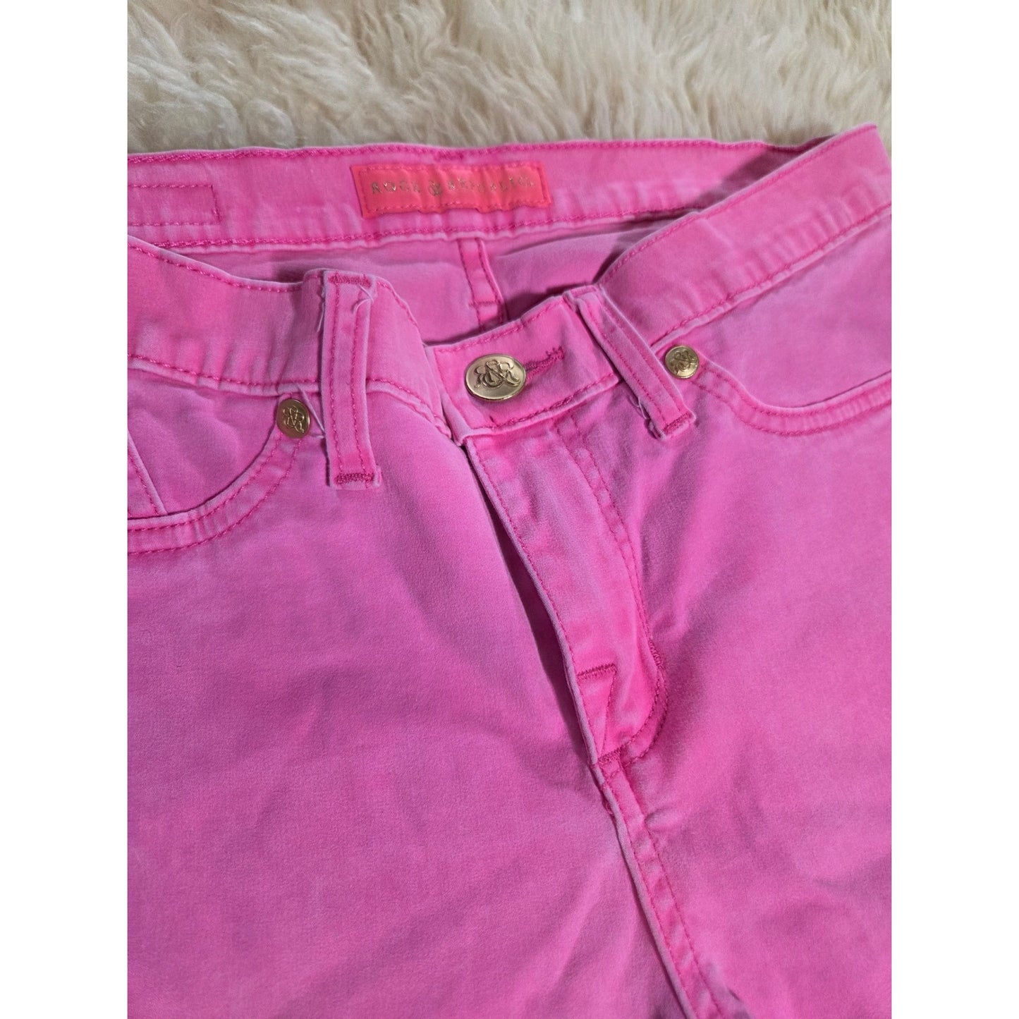 Rock & Republic Pink Skinny Jeans 28" Waist Slim Fit