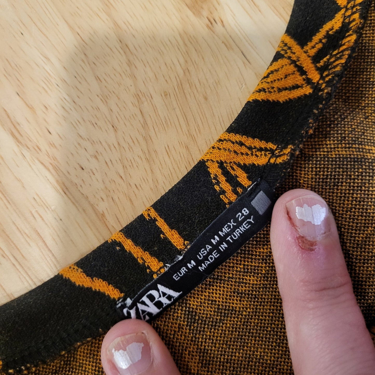 Zara Bodycon Yellow Floral Print Knit Stretch Waist Cutouts Midi Length