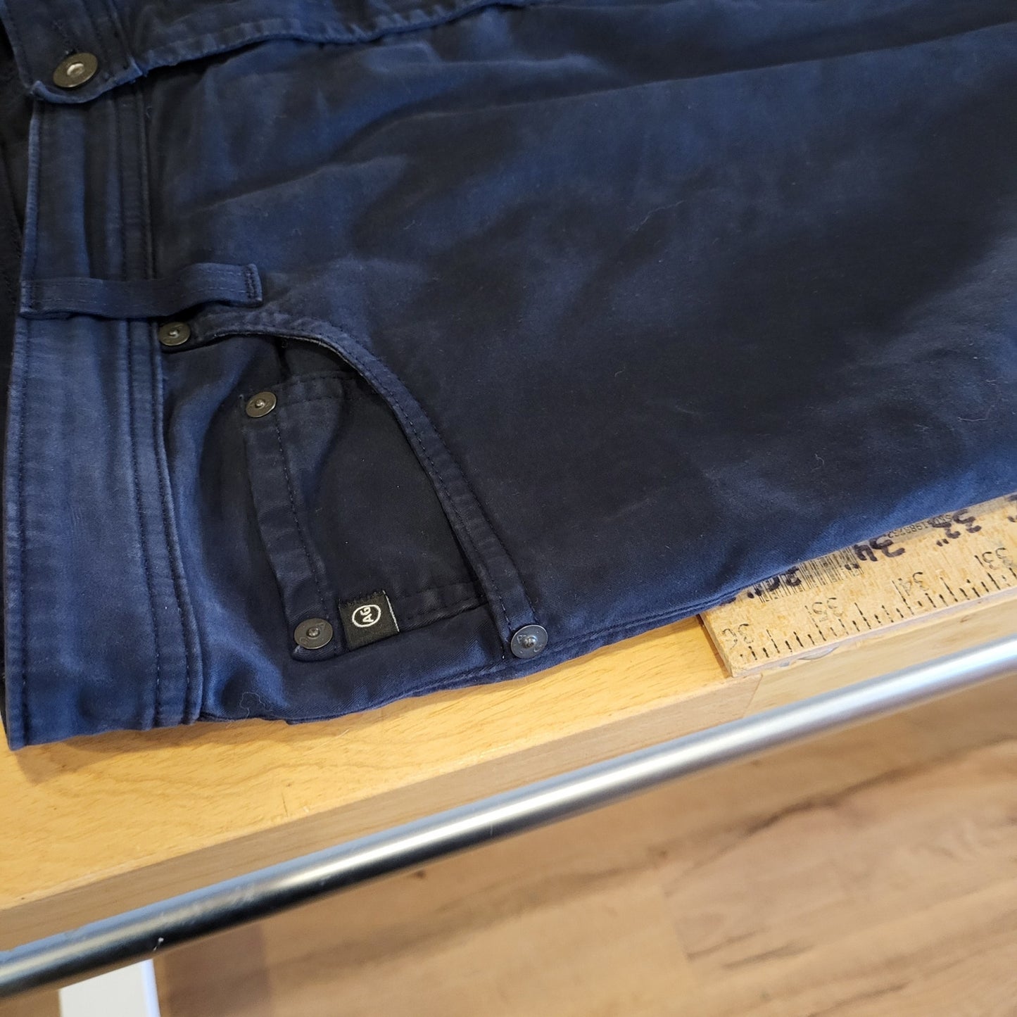 AG Adriano Goldschmied Everett Slim Straight Black 38x32 Jeans