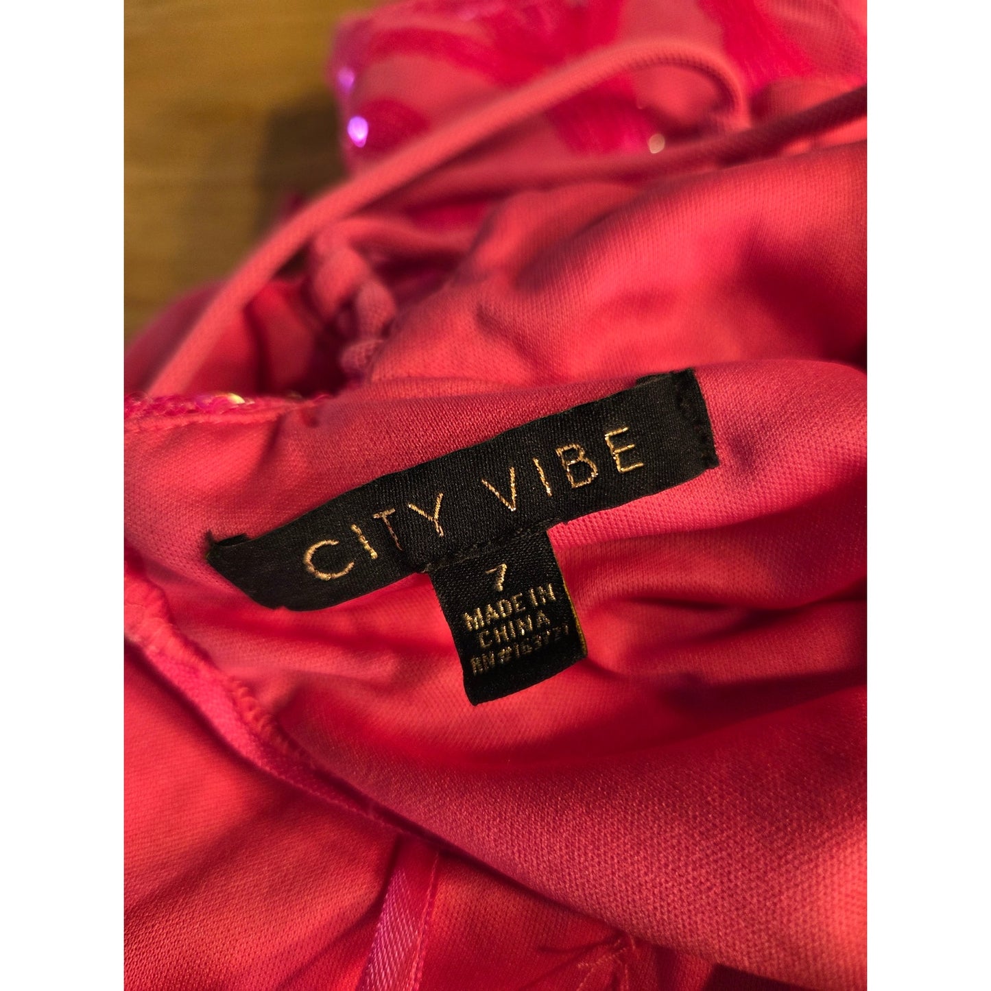 City Vibe neon pink bodycon spaghetti strap lace back dress stretch Mini 7