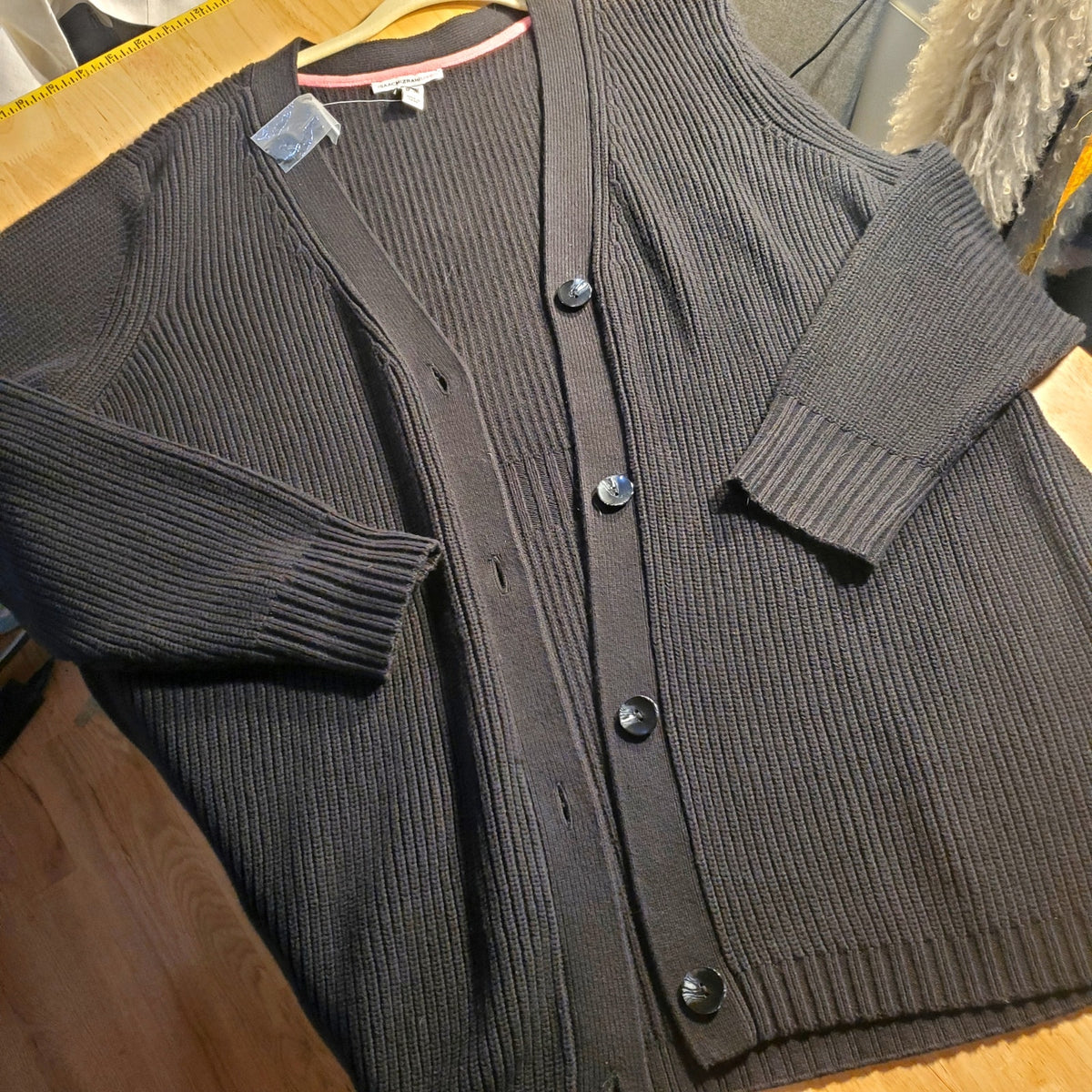 Isaac Mizrahi live black knit cardigan new with tags 1X