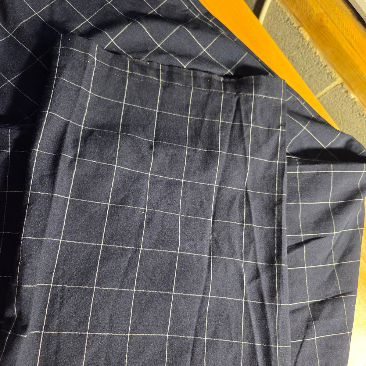 Forever 21 black plaid overall dress pants size medium office siren