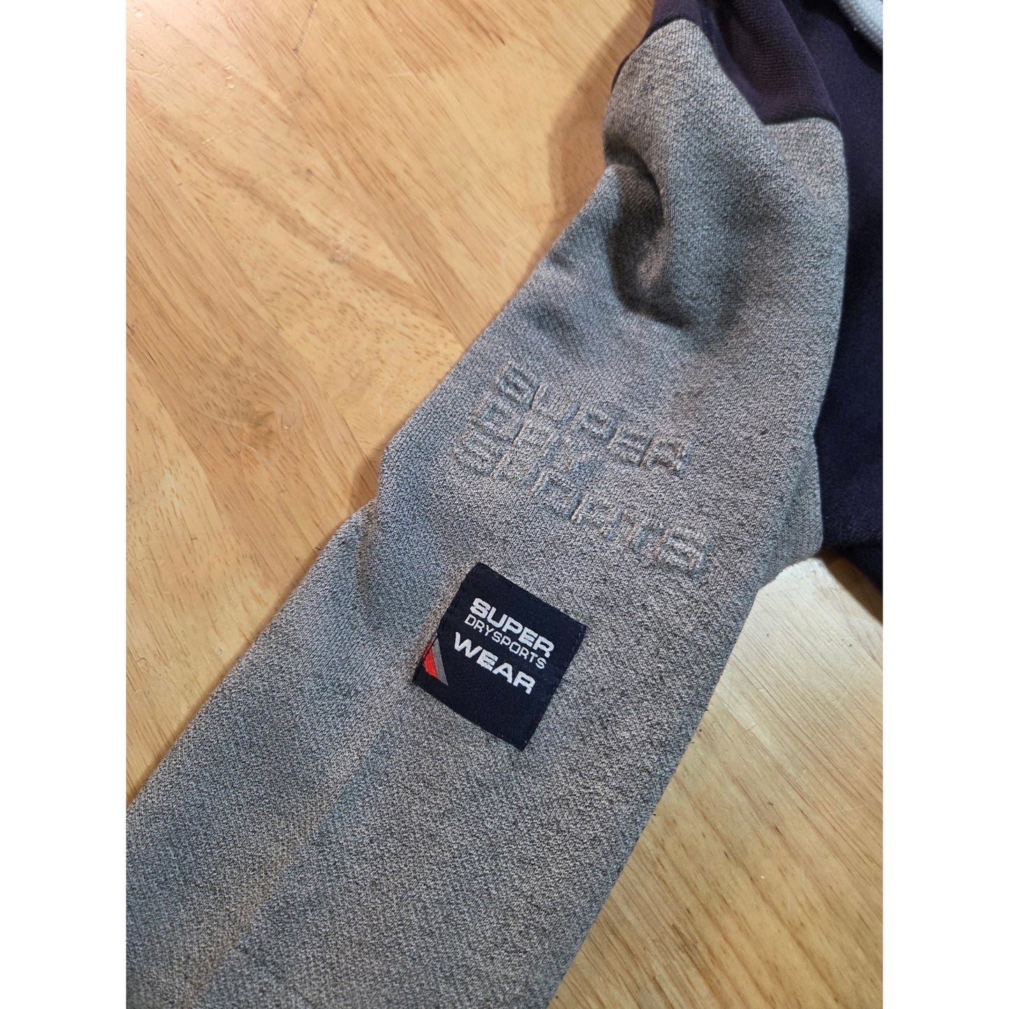 Supreme hoodie navy blue white graphic contrast sleeve zip hoodie cotton xs
