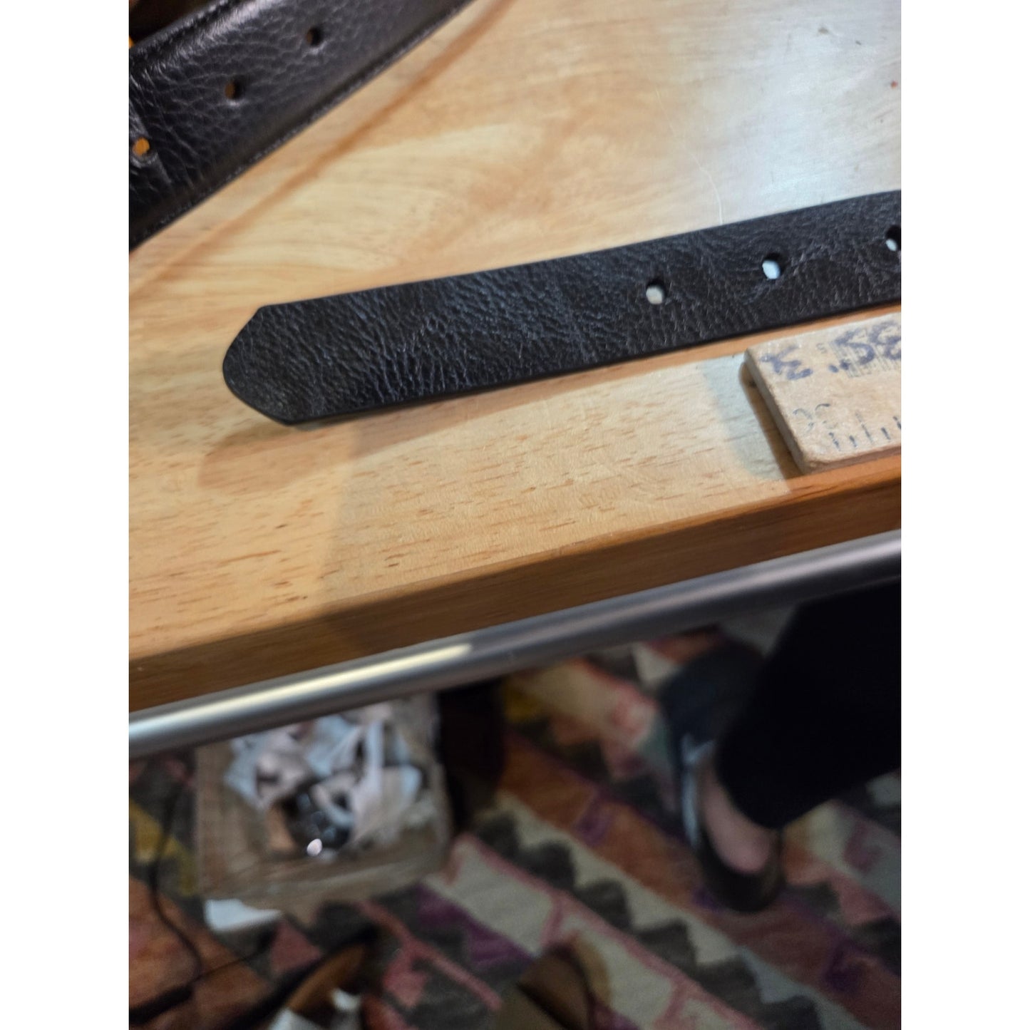 Unbranded black Studded silver Hardware 40 inch belt 1 inch width