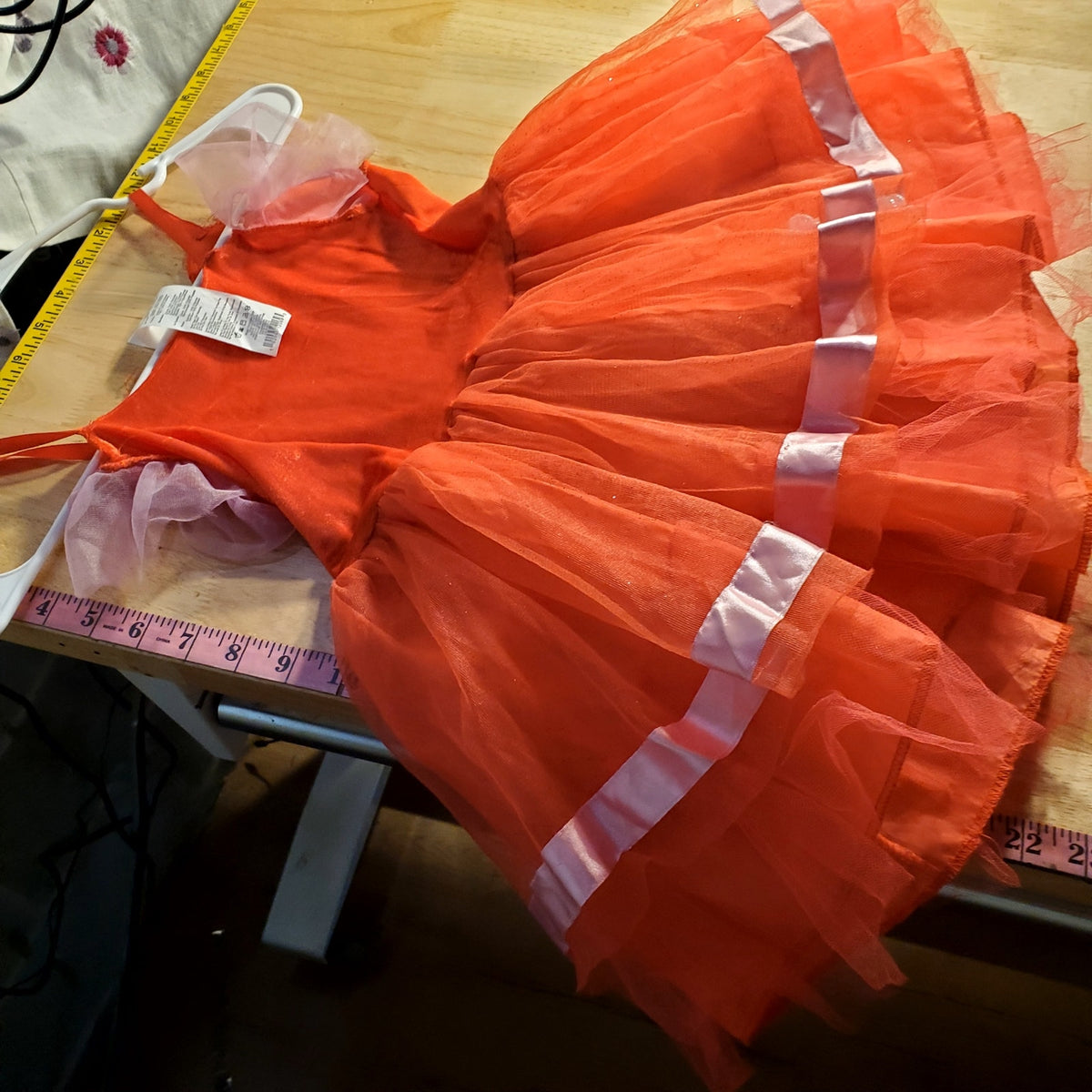Peppa Pig 3T 4T costume with tutu and tail slight damage