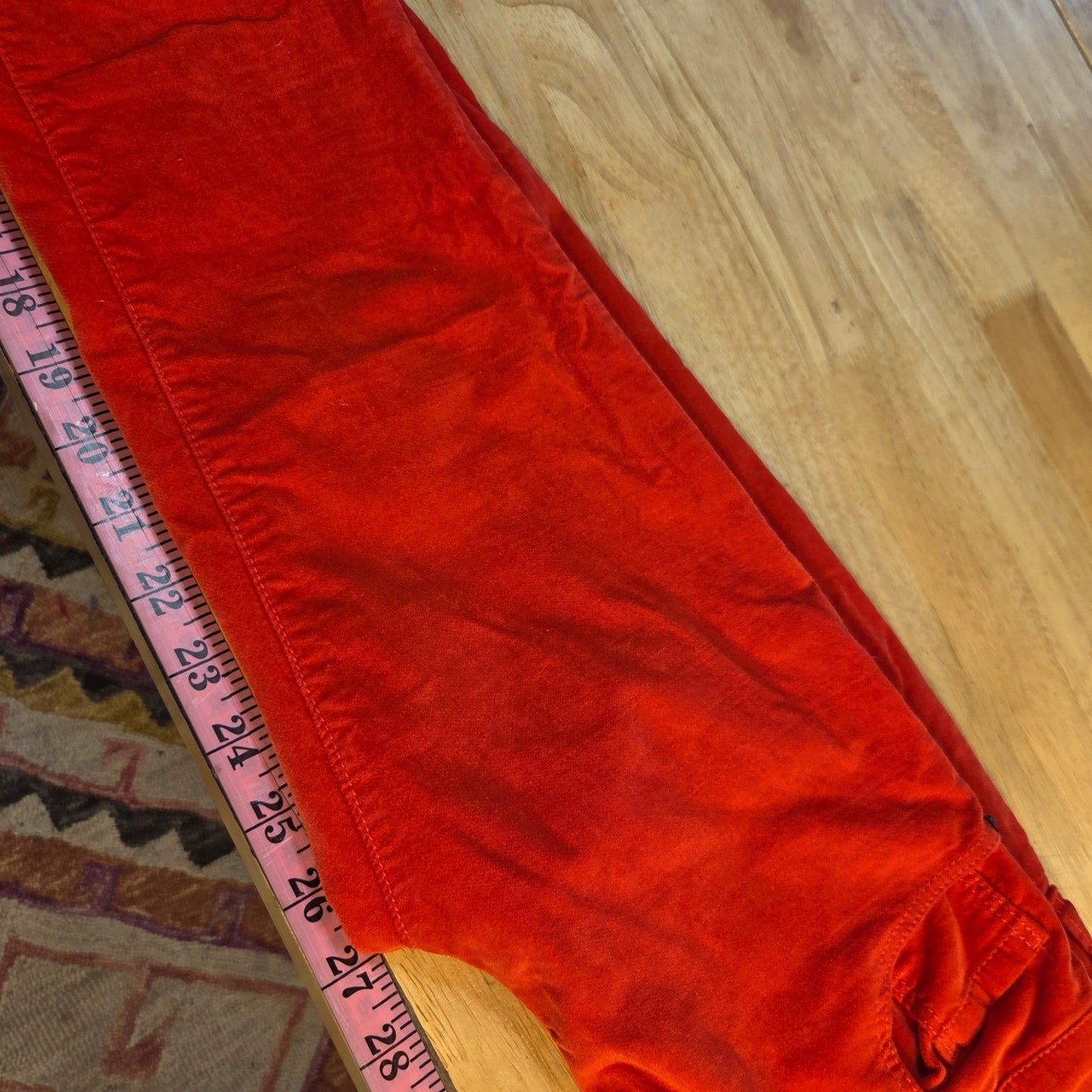 Crazy 8 Skinny red jeans size 12 kids velvet