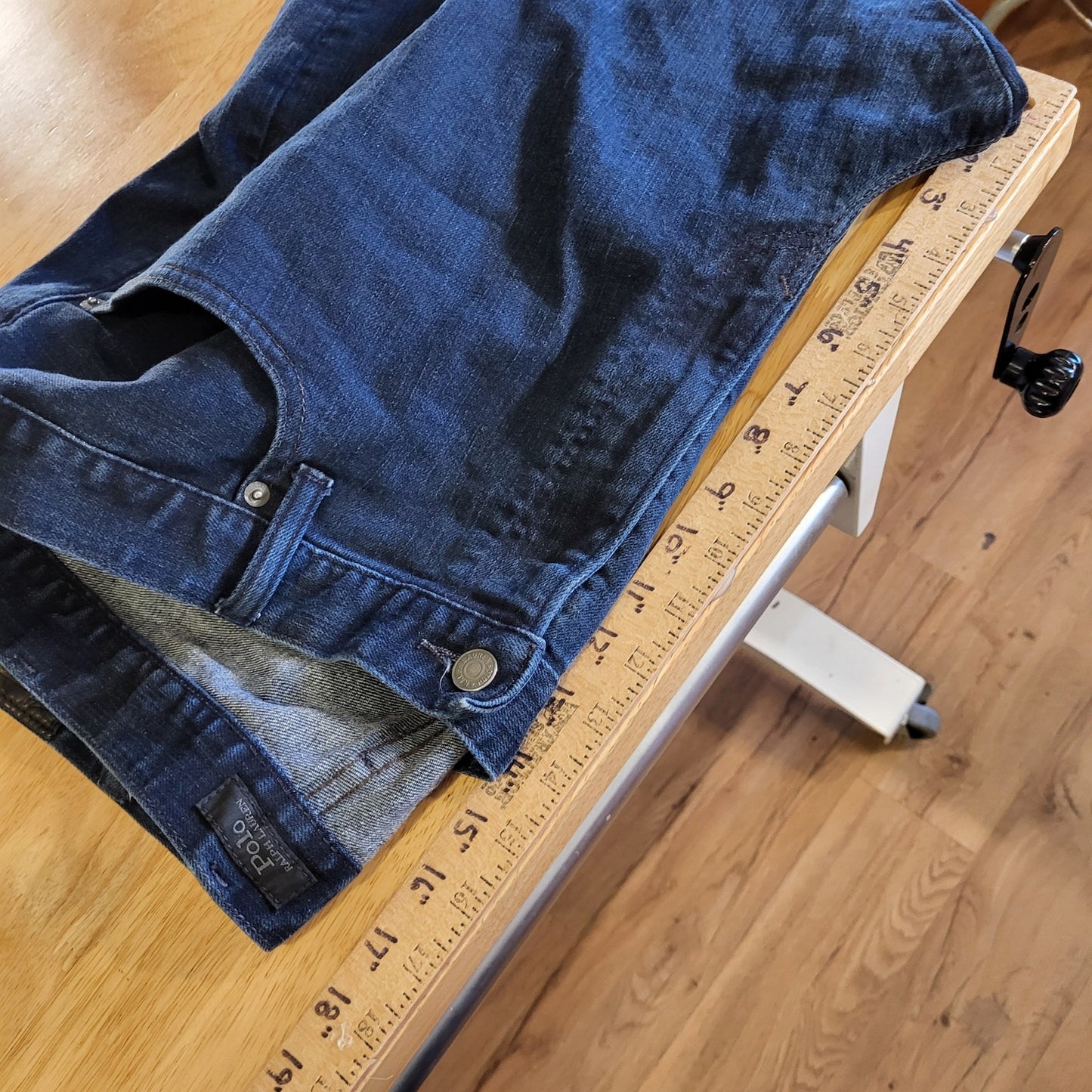 Polo Ralph Lauren The Varick Slim Straight 42X30 Medium Dark Wash Jeans