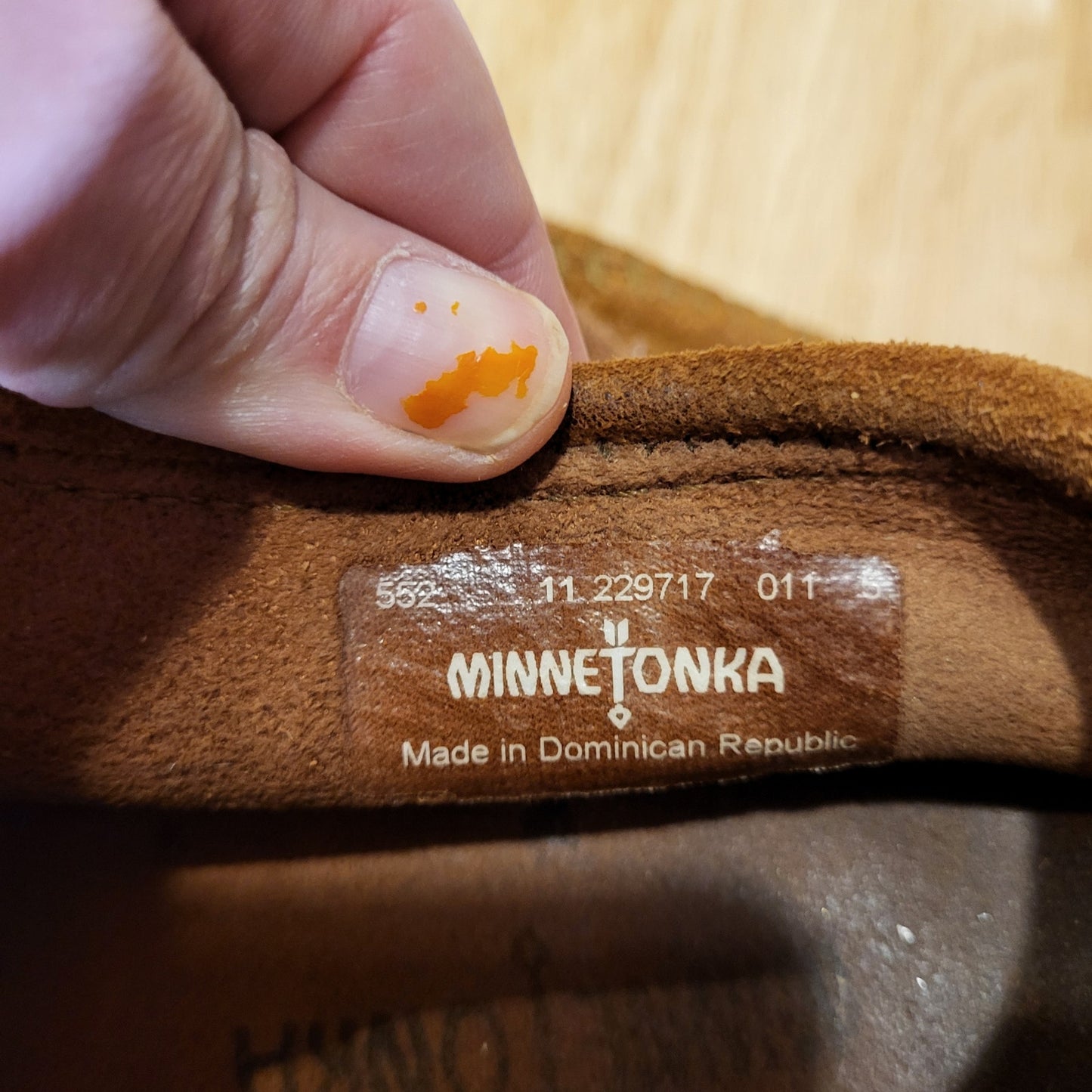 Minnetonka Brown Suede Leather Ankle Moccasins Size 11