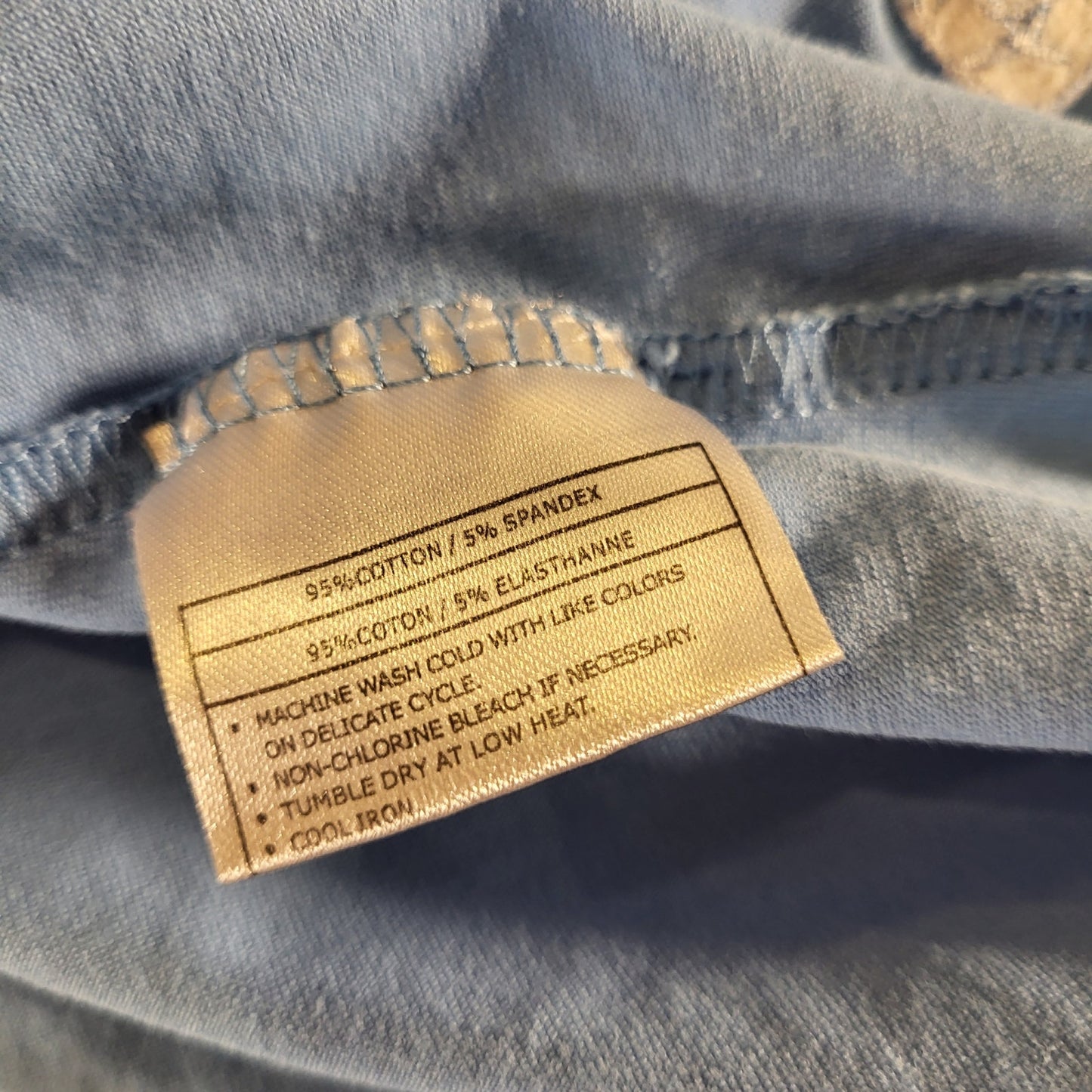 Ariat Blue Jersey Knit Adjustable Strap Tanks 15" Pit to Pit Shelf Bra Small