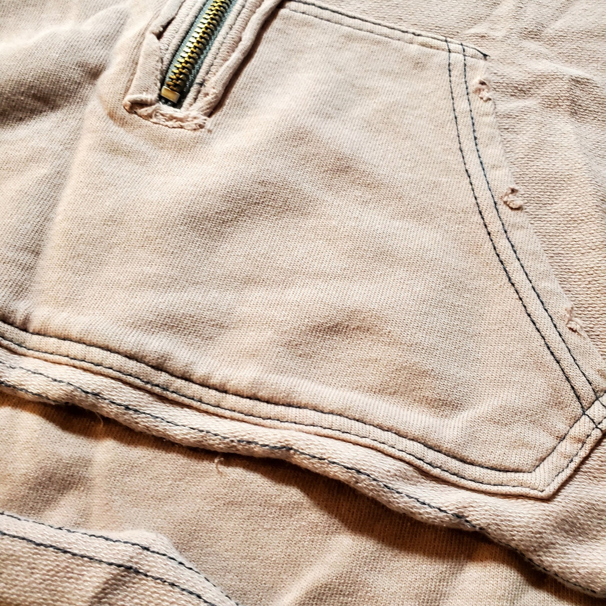 Free People cropped Dusty Rose long sleeve mock neck quarter zip small Jersey