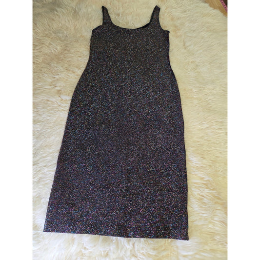 Forever 21 Iridescent Metallic Bodycon Dress Sleeveless Medium
