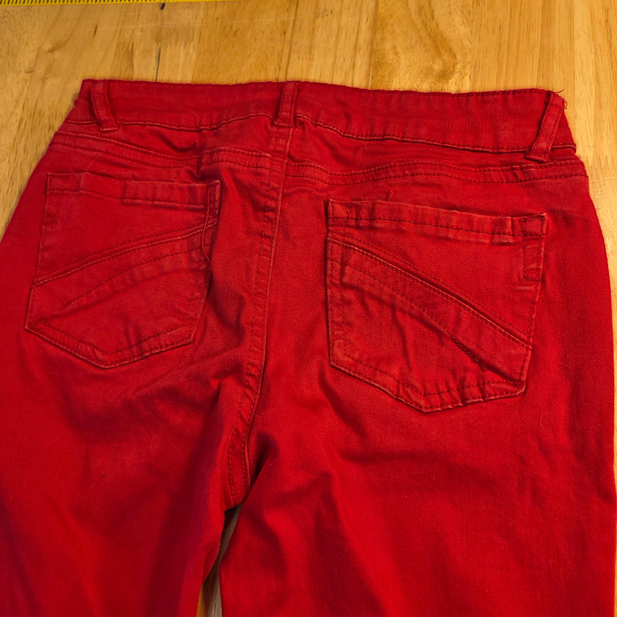 Copper Key Red Size 10 Straight Leg Skinny Jeans 10" Rise 24" Waist