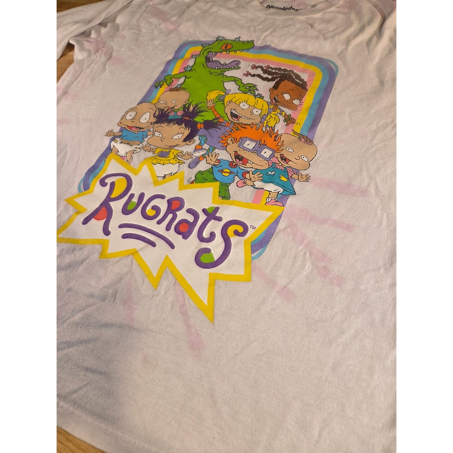 Long Sleeve Jersey Knit Nickelodeon Rugrats T-shirt XL 100% Cotton
