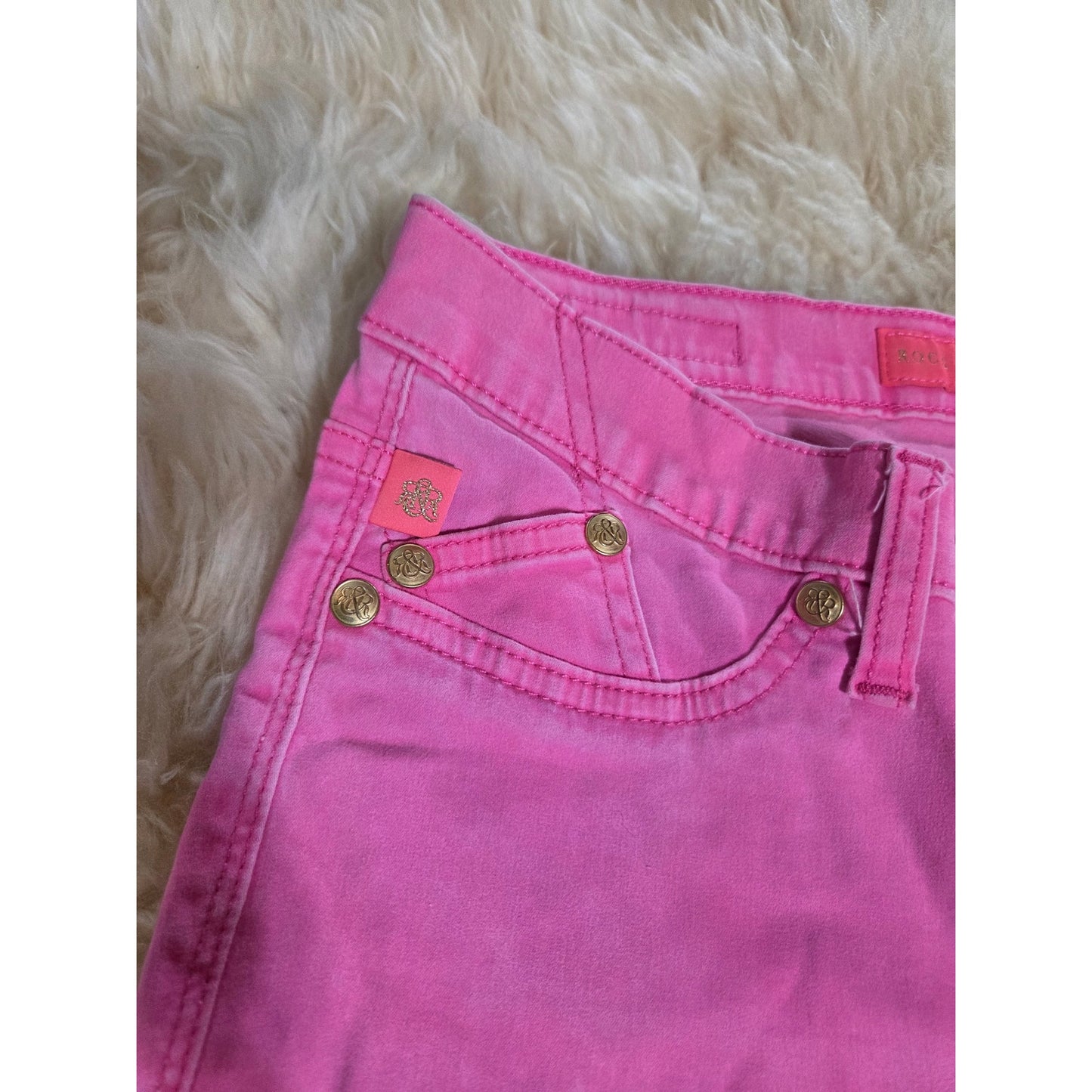 Rock & Republic Pink Skinny Jeans 28" Waist Slim Fit