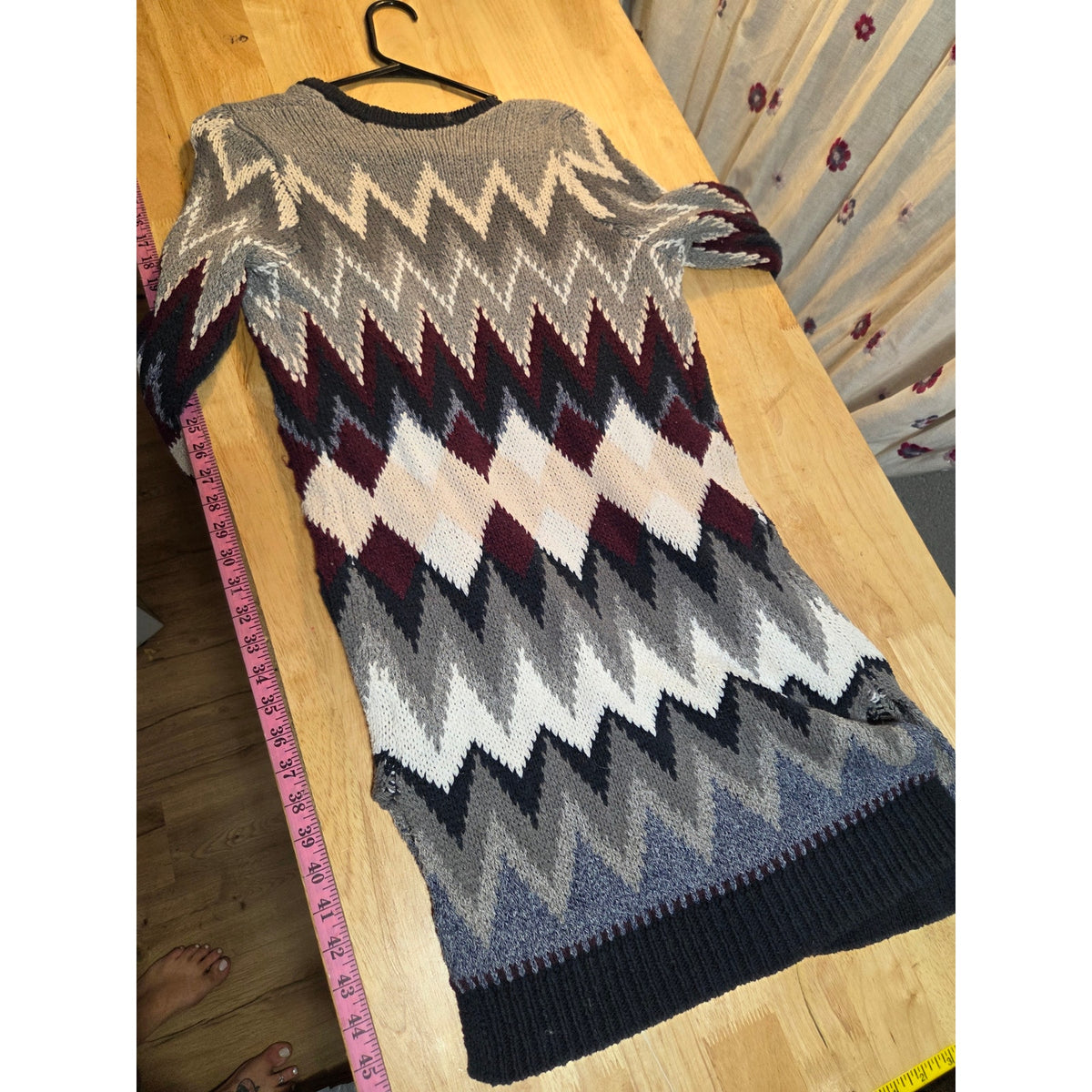 American Eagle Outfitters extra small medium length knit cardigan Fair Isles