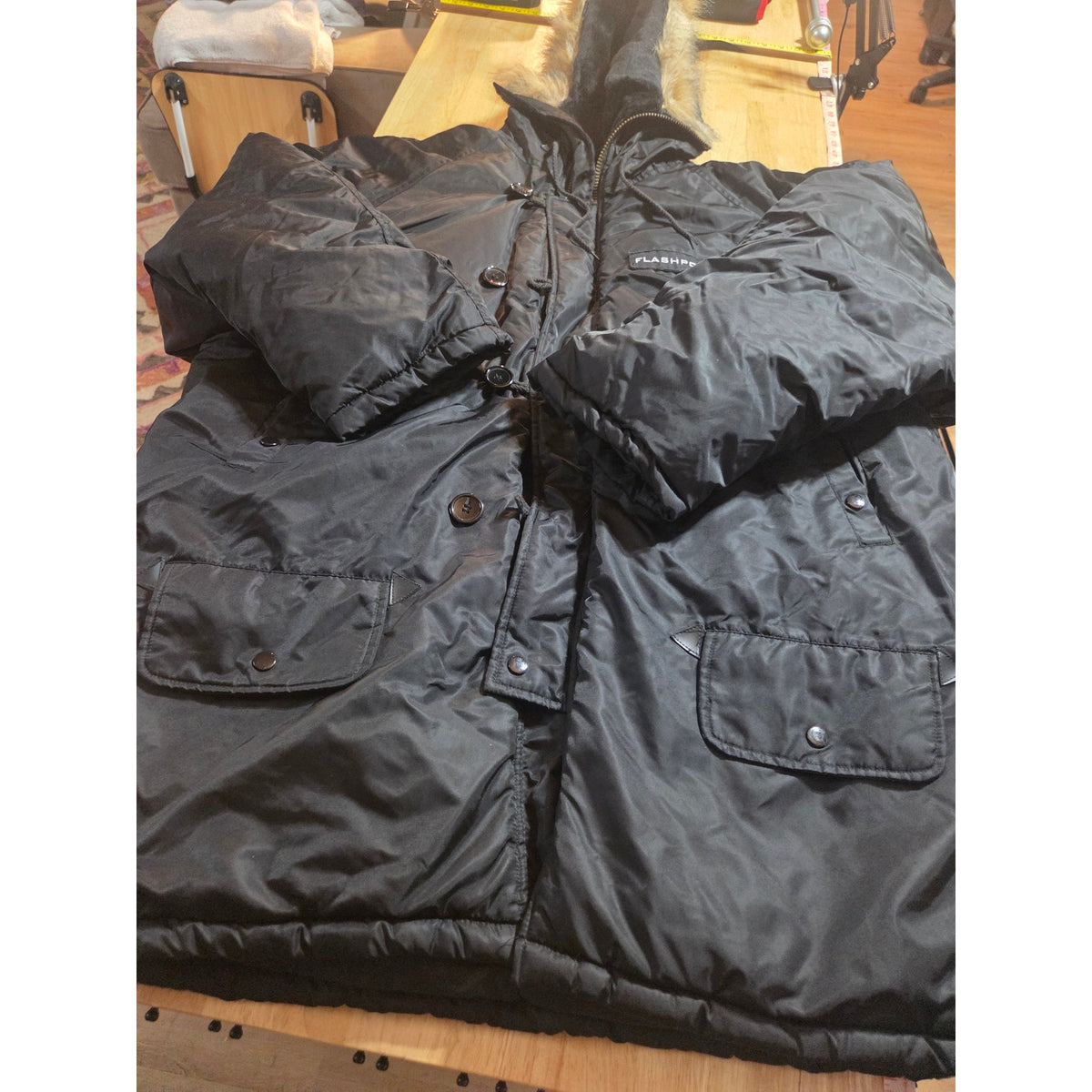 Flashpoint media Atlanta black extreme temperature Parker fur lined Hood black