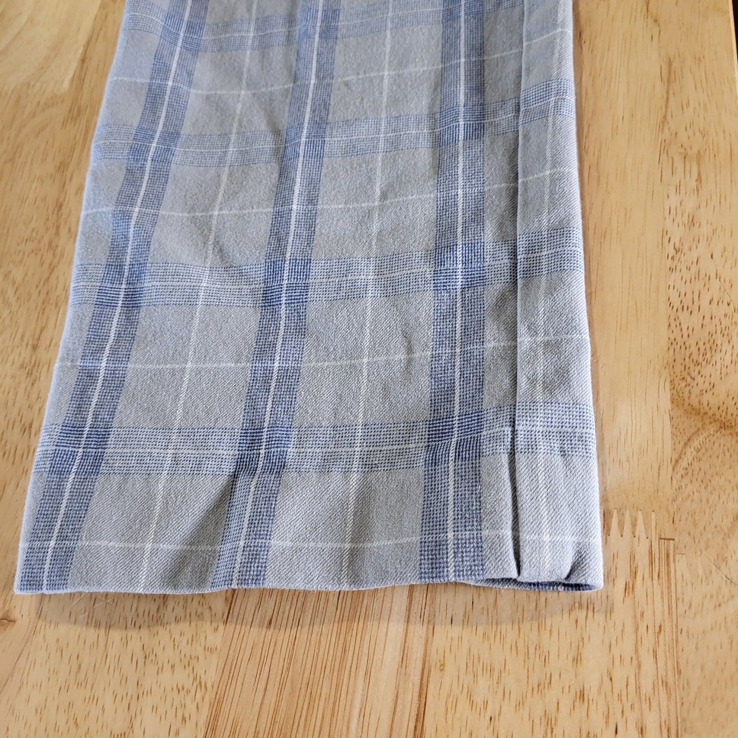 41 Hawthorn Gray Plaid Straight Pants Cotton Viscos Size 8